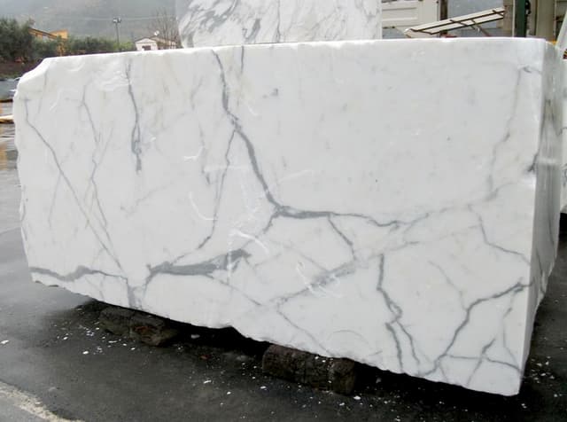 Statuario Italian marble — White, Carrara, Tuscany, Italy